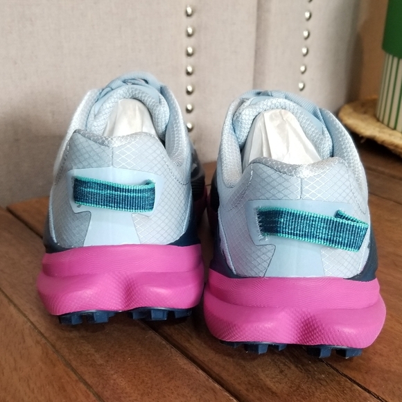 Hoka Torrent 4 Trail Running Shoes Drizzle /Fuschia - Picture 8 of 11